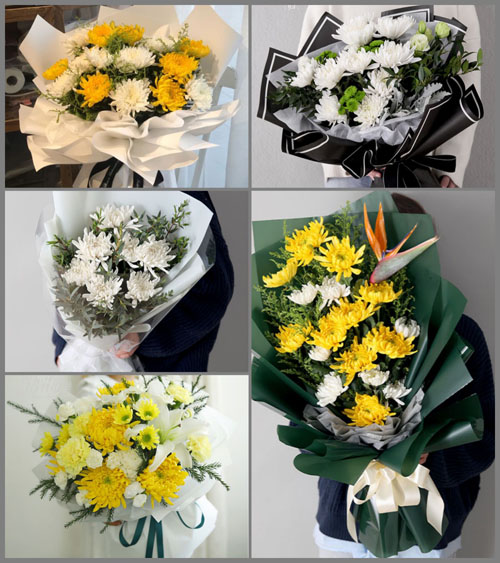 湖北黄冈市黄梅县濯港镇栗林村白事花束代送